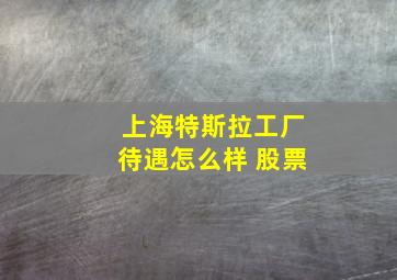 上海特斯拉工厂待遇怎么样 股票